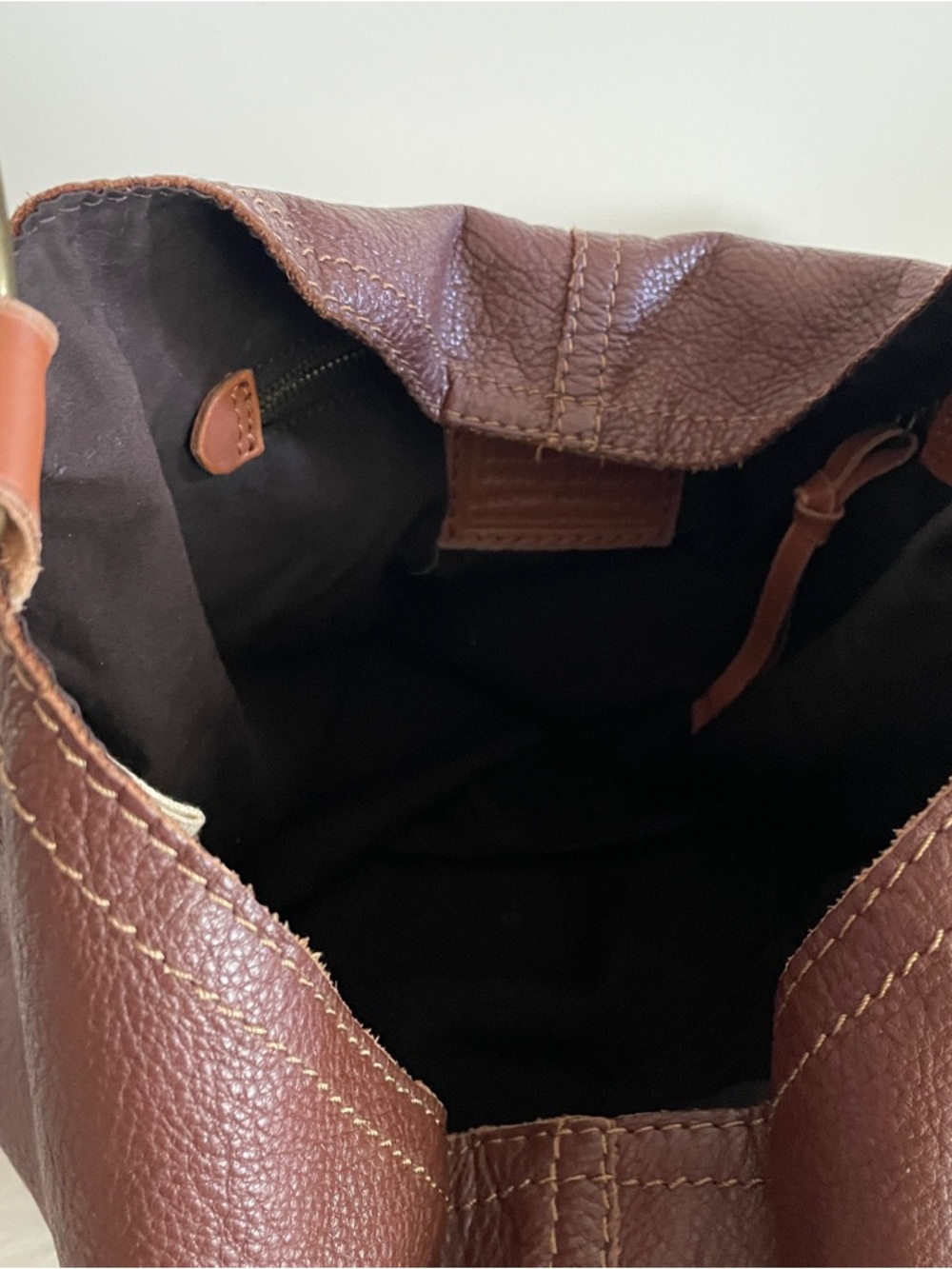 Lucky Brand Brown Leather Hobo Bag - Classic Women’s Shoulder Bag - Picture 7 of 10